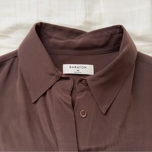 Aritzia Babaton Academy Silk Blouse